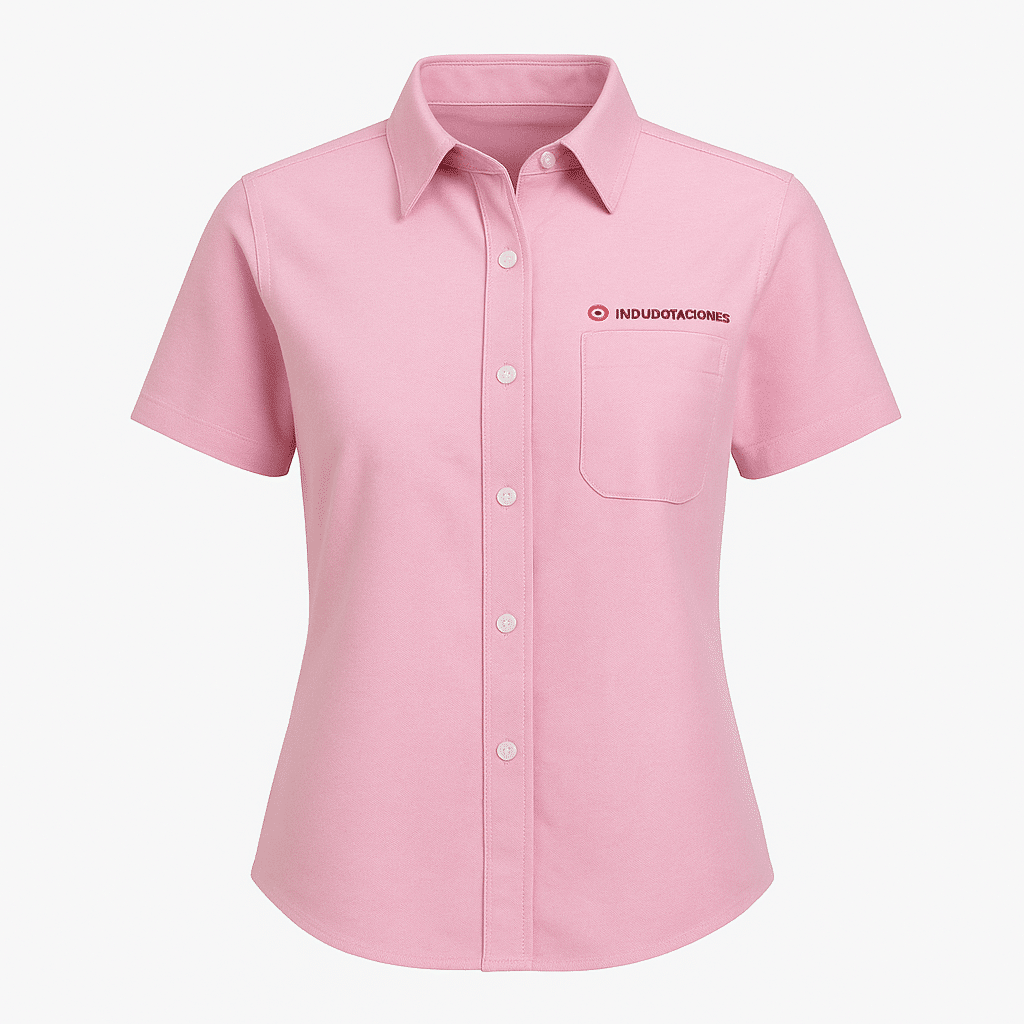 Blusa Oxford rosado Indudotaciones