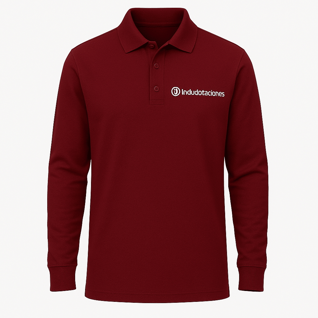 Camibuso polo hombre vinotinto Indudotaciones